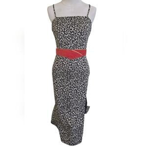 Zara Leopard Print Midi Slip Dress – Tag L (Fits Small)